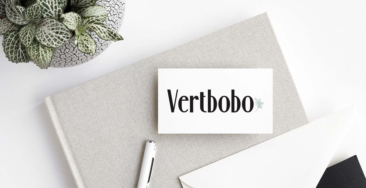 Création de logo et identité visuelle pour Vertbobo, créatrice de contenu spécialisée dans les plantes d'intérieur